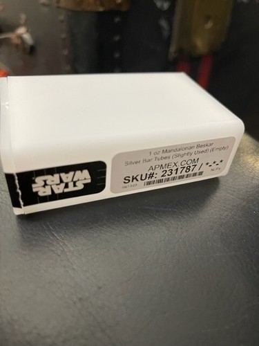 1 oz Mandalorian Beskar Silver Bar Tubes Slightly Used EMPTY