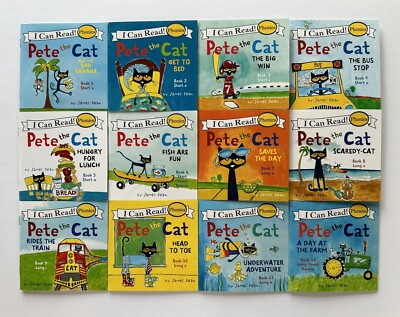 #ad Pete the Cat I Can Read Phonics Kids Decodable Books Lot 12 $19.78