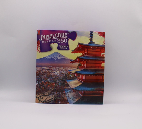 350 Pieces Jigsaw Puzzle Chureito Pagoda Mt. Fuji Japan Puzzlebug Deluxe 20 X 12 - Picture 3 of 3