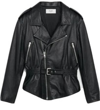 Celine Leather Biker Jacket