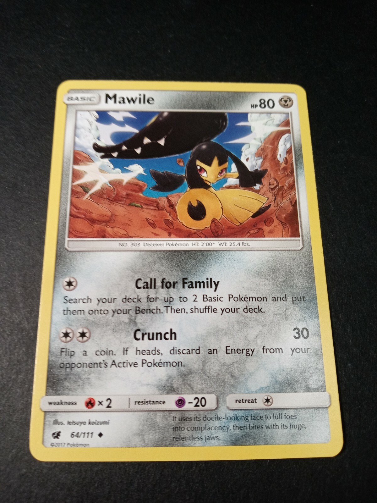 Pokemon Crimson Invasion Mawile Uncommon Card 64/111 NM