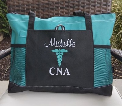 CNA Tote Bag Nurse Gift Bag Nursing Tote RN LPN Caduceus Nurse Appreciation Week