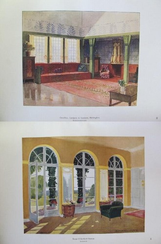 RARE VINTAGE 1911 GERMAN CATALOGUE BOOK – ART NOUVEAU INTERIOR DESIGN - Picture 8 of 13