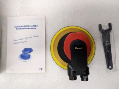 UNI-RAM UPFSANDER-NV AIR ORBITAL PALM SANDER 6'' PAD 90PSI NON VACUUM ASSIST R27