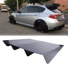Rear Diffuser Bumper Shark 4fins Spoiler Splitter Lip For Subaru Wrx Sti Impreza