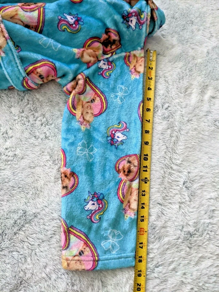 Roupão JoJo Siwa tamanho 7-8 meninas Nickelodeon pijama filhote arco azul em excelente estado usado - Imagem 4 de 4
