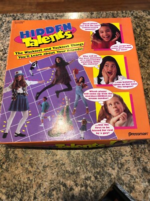 1994 Hidden Talents Board Game*Learn friends wacky and tacky talents*COMPLETE*