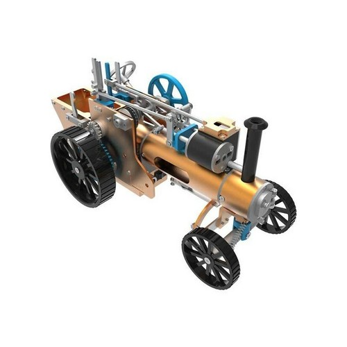 Steam Car Model Steam Engine Car Kit Steam Automobile Unassembled Toy 2023 NEW - Picture 4 of 10