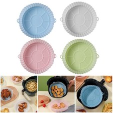 4 contenitori di silicone per friggitrice ad aria frittura forno gomma alimenti