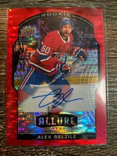 ALEX BELZILE 2020-21 Upper Deck Allure Rookie Red Rainbow Auto #241/299