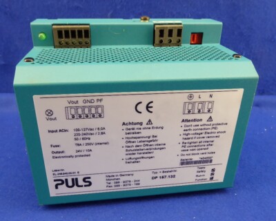PULS DP157.132 Power Supply 24V/10A Sick Optic Electronic Power Supply