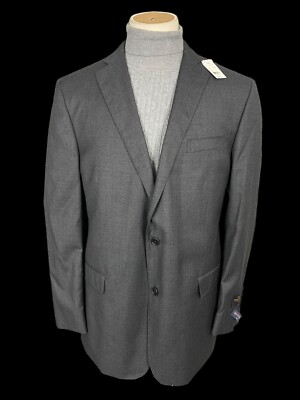 Brandneu mit Etikett Brooks Brothers Anzug Blazer 42R mittelgrau VBC Wolle Regent Fit UVP 460 £