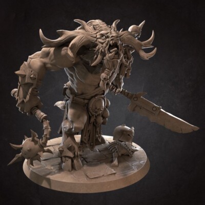 Fantasy Miniatur Großfigur Battle Minotaurus, DnD, D&D, Rollenspiel