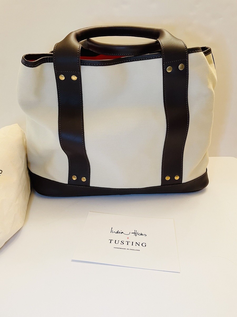 Tusting x India Hicks Soleil Tote Bag NWOT
