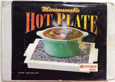 Kitchen Rite Microwavable Hot Plate 3.5