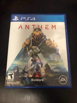 ANTHEM PLAYSTATION 4 GAME PLAY STATION FOUR DISC CASE SONY PS4 NES HQ