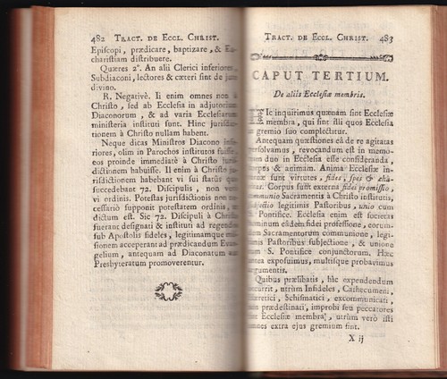 TRACTATUS de ECCLESIA CHRISTI ad sum seminariorum autore L. BAILLY 1776 Tome 2 - Picture 8 of 12