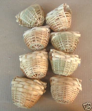 NEW Bird Finch Bamboo Nests #8221 - Lot of 8 pcs-159