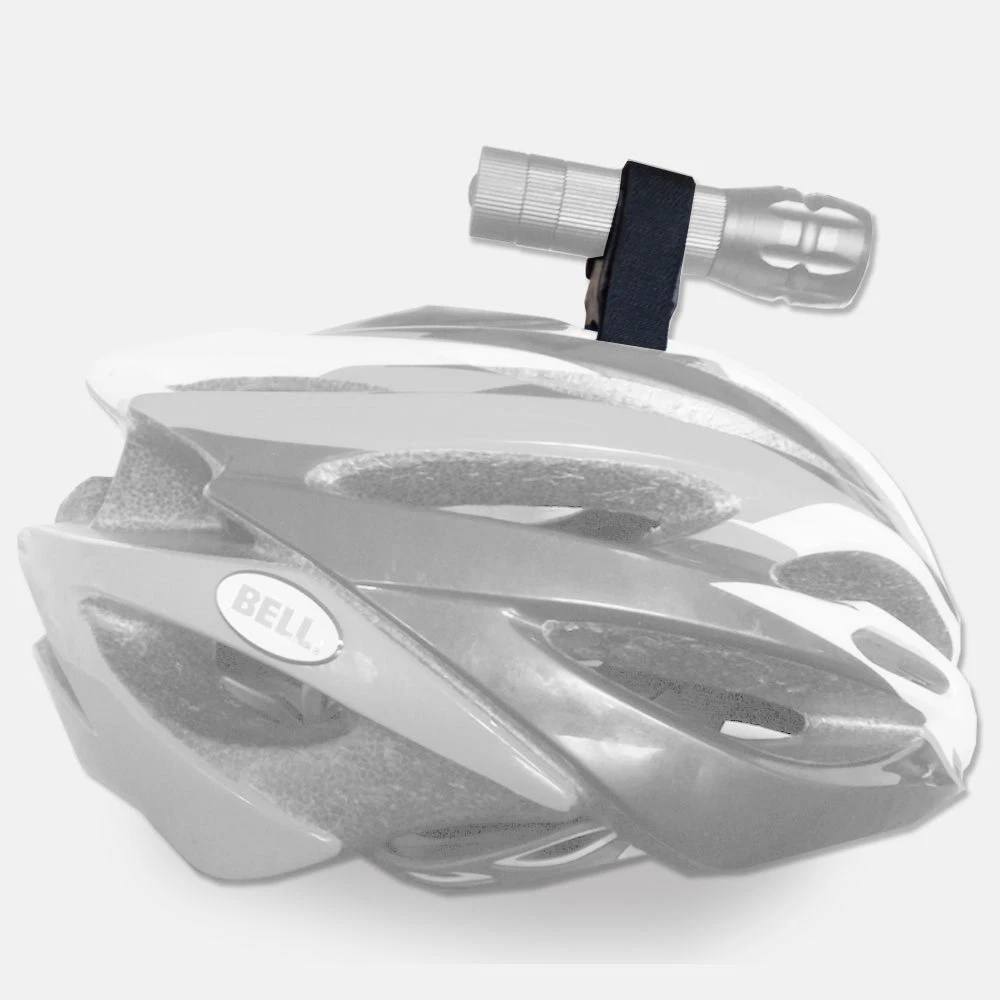 Bicycle Bike Helmet Torch Mount Cycle Light Flashlight Holder strap Clamp