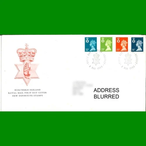 FDC Regional Definitive - Northern Ireland, First Day Cover Stamps, 8.11.1988 - Picture 1 of 3