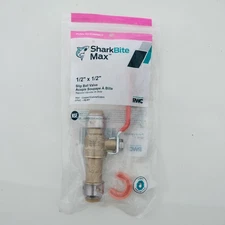 NEW SharkBite Max Slip Ball Valve Coupling 1/2" Water Shut Off Push-to-Connect 