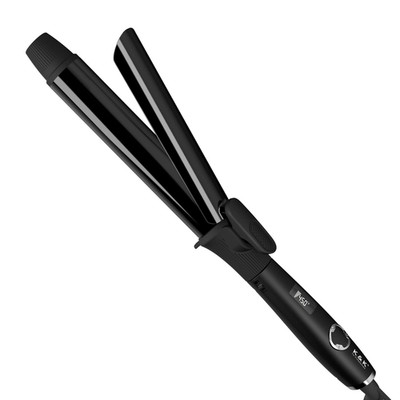 K&K 1 1/4 Inch Curling Iron Clipped Tourmaline Ceramic Barrel Professional 1.25