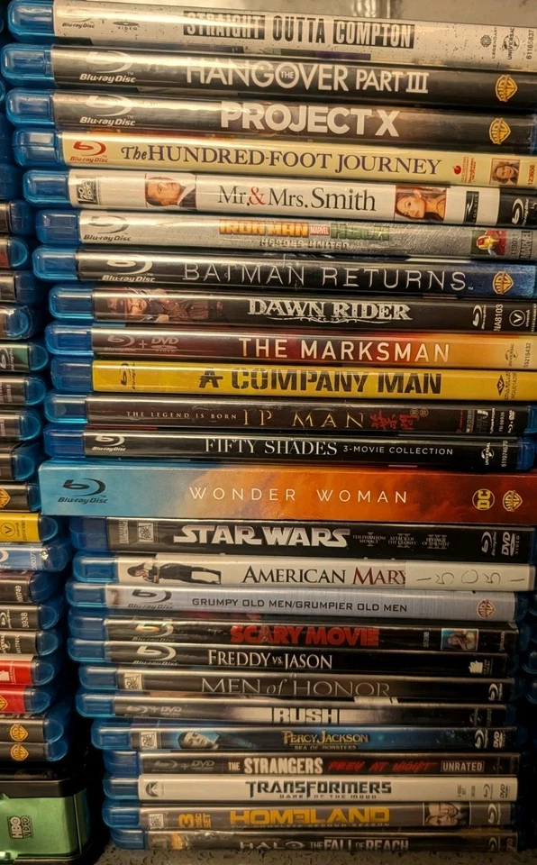 100 Huge Lot Blu-ray Movies: Mixed Genre Action Horror Drama Comedy**SEE PHOTOS* - Image 4 of 4