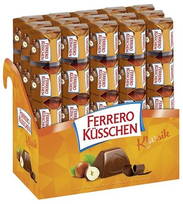 Ferrero Klassik   Knackig geröstete Haselnuss umhüllt von feiner Schokolade  ...