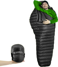 NewDoar Ultralight Camping Sleeping Bag 800FP White Duck Down Ultra-compact Slee