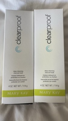 Lot Of 2 Mary Kay Clear Proof DEEP CLEANSING CHARCOAL MASK Clearproof