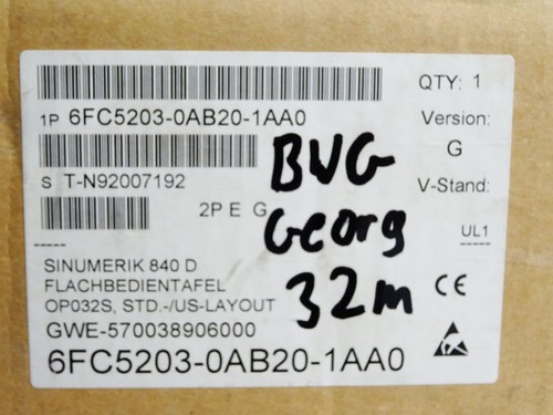 Siemens Sinumerik 840D Flachbedientafel 6FC5203-0AB20-1AA0 Converter 77-964-2300 - Bild 8 von 8
