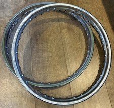 Pair BSA A7 A10 Chrome Used Wheel Rims 19