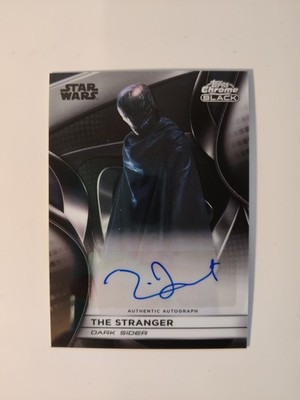 Topps 2025 Star Wars Chrome Black / Auto A-MJ The Stranger - Manny Jacinto