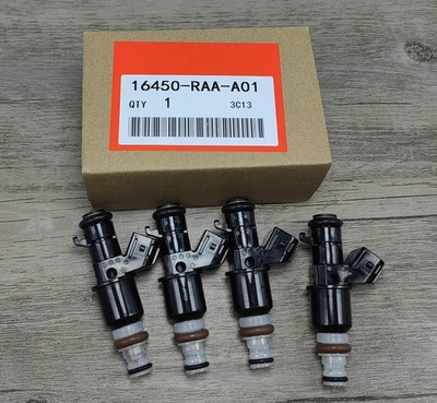 OEM 4PCS FUEL INJECTORS FOR 16450-RAA-A01 ELEMENT ACCORD CR-V 2.4L RSX BASE 2.0L