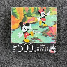 Cardinal Mickey Mouse Jigsaw Puzzle Unisex OS Multicolor New 500pc Autumn Scene