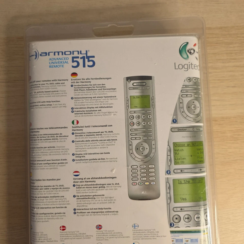 Logitech Harmony 515 Universal Remote Factory Sealed Brand New - Image 4 of 4