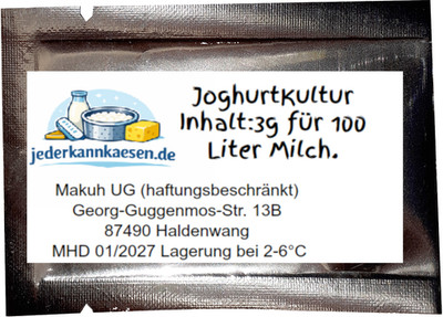 Joghurtkulturen 3,0 g  für 100 Liter Milch