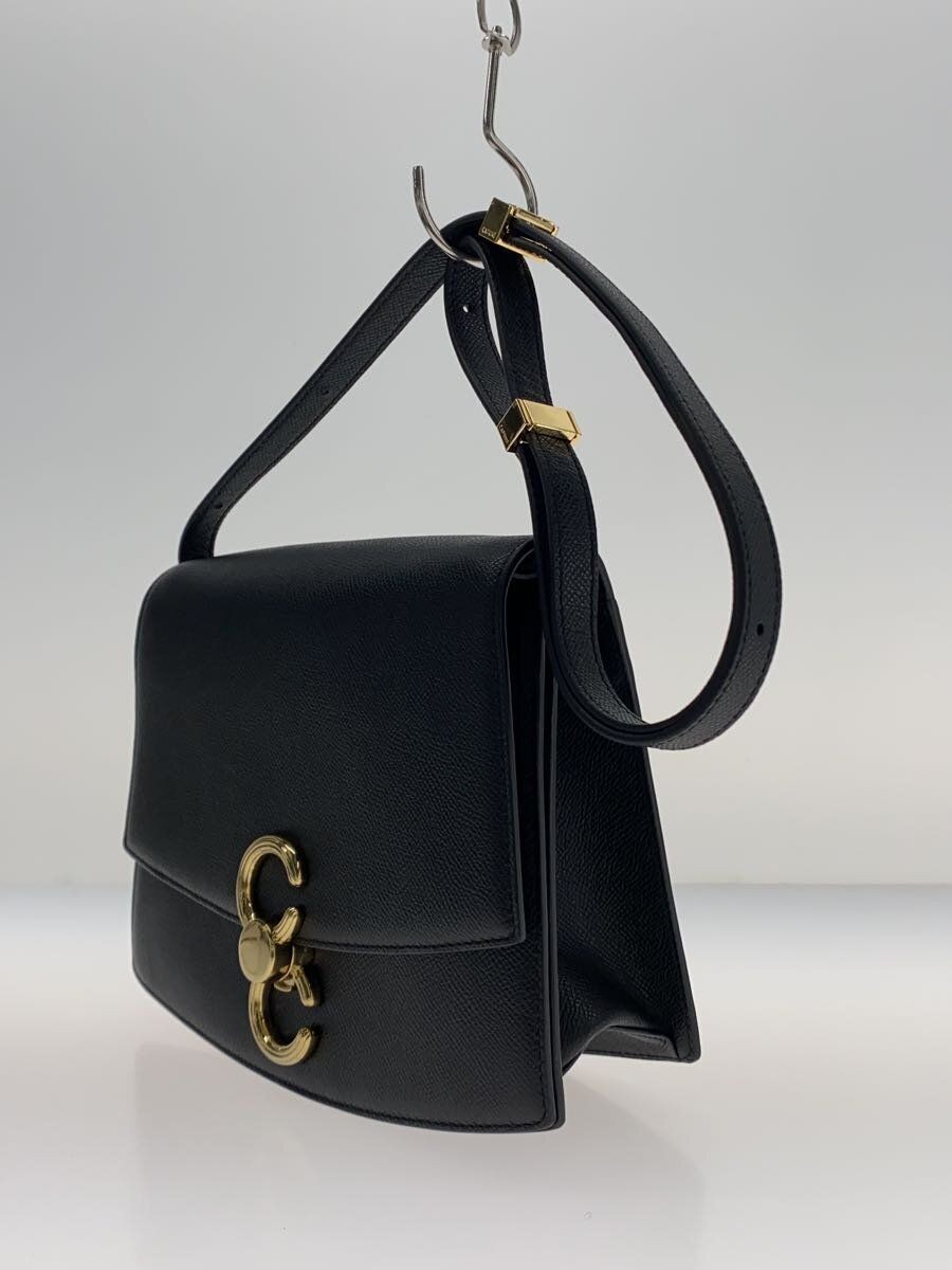 CAFUNE Shoulder Bag Pendulum Leather Black Solid Used | eBay