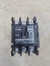 1) Eaton C25DNJ350A C25DNJ350 Contactor 50 Amp 3 Pole Coil 240V