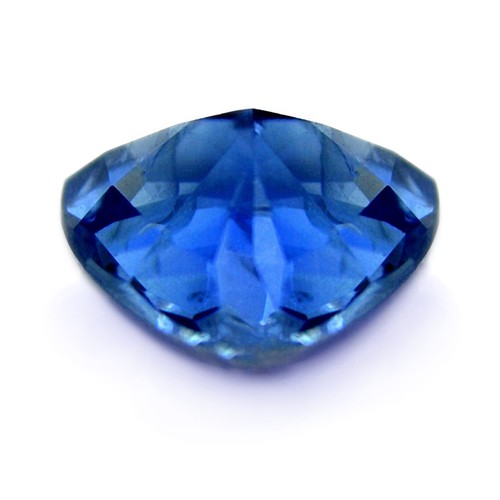 Certified 0.87ct Natural Ceylon Blue Sapphire VS Clarity 5mm Sri Lankan Trillion - Picture 2 of 6