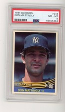 1984 Donruss Don Mattingly #248 Graded PSA 8 Rookie NY Yankees