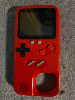 IPhone Red 12/12 Pro Retro 36 Classic Mario + Games Rechargeable Game Phone Case