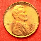 1948-P Lincoln Wheat Cent Penny GEM RED BU From an Original Bank Roll
