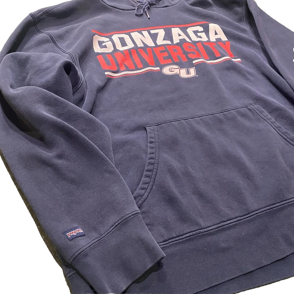 Sudadera con Capucha Vintage Gonzaga Bulldogs Para Hombre XL Azul Estudiante Universitario Foto 2 de 4