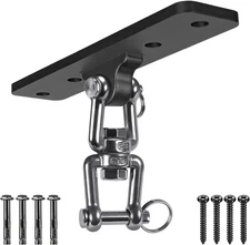 Dolibest Heavy Bag Hanger,Wall Ceiling Mount Hook 360° Rotation Wood Beam Holde