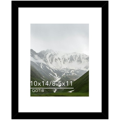 10x14 Bilderrahmen schwarz für 30 x 40 cm Diamond Art Painting mit 8,5x11 Passepartout fo - Bild 1 von 7
