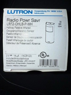 Radio Powr Savr Hall Passive Infrared Occupancy/Vacancy Sensor LRF2-OHLB-P-WH