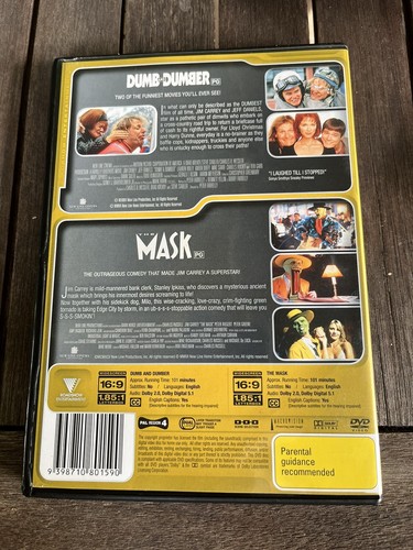 Dumb & Dumber/The Mask (2 DVD Comedy Set) Jim Carrey Jeff Daniels Classics✨✨ - Picture 2 of 6