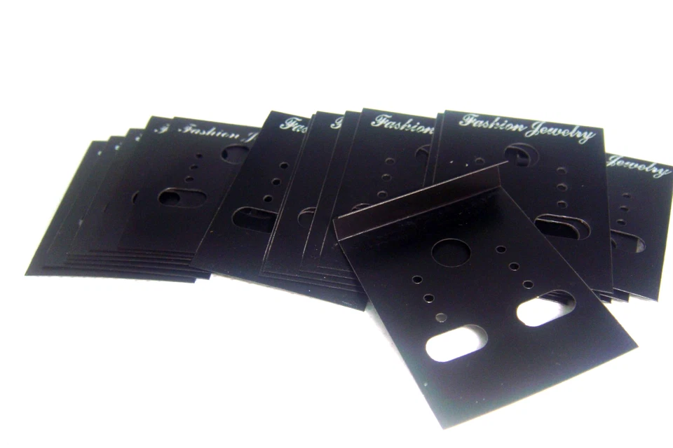 #20 黑色亚克力耳环展示卡适用于穿孔夹时尚珠宝 — 第 3/4 张图片