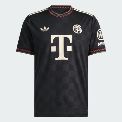 adidas FC Bayern 2025/2026 Third Jersey Black Halo Ivory KE6801 | eBay